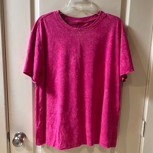 Lululemon All yours Tshirt sz 12 - pink marbled detail